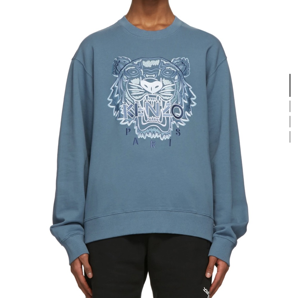 KENZO Blue Gradient Tiger Sweatshirt